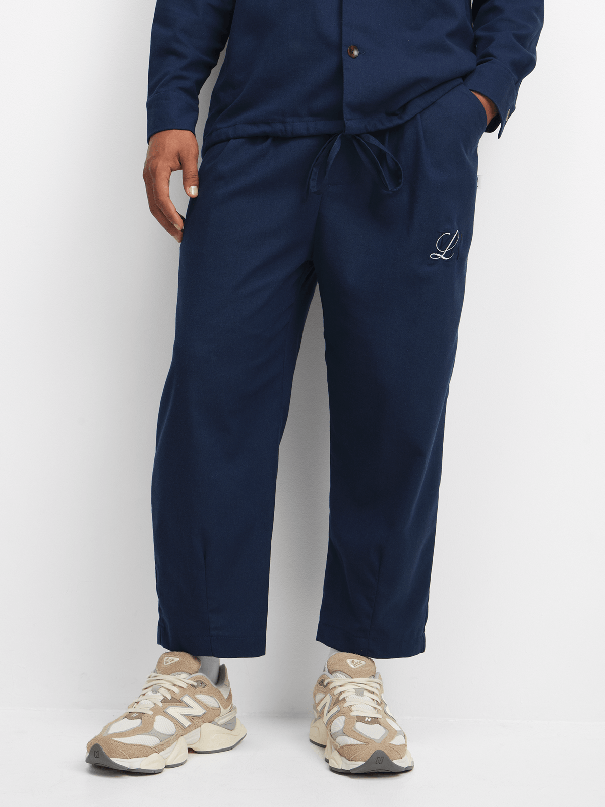 YARNS Luxury Resort Linen Pants - Navy