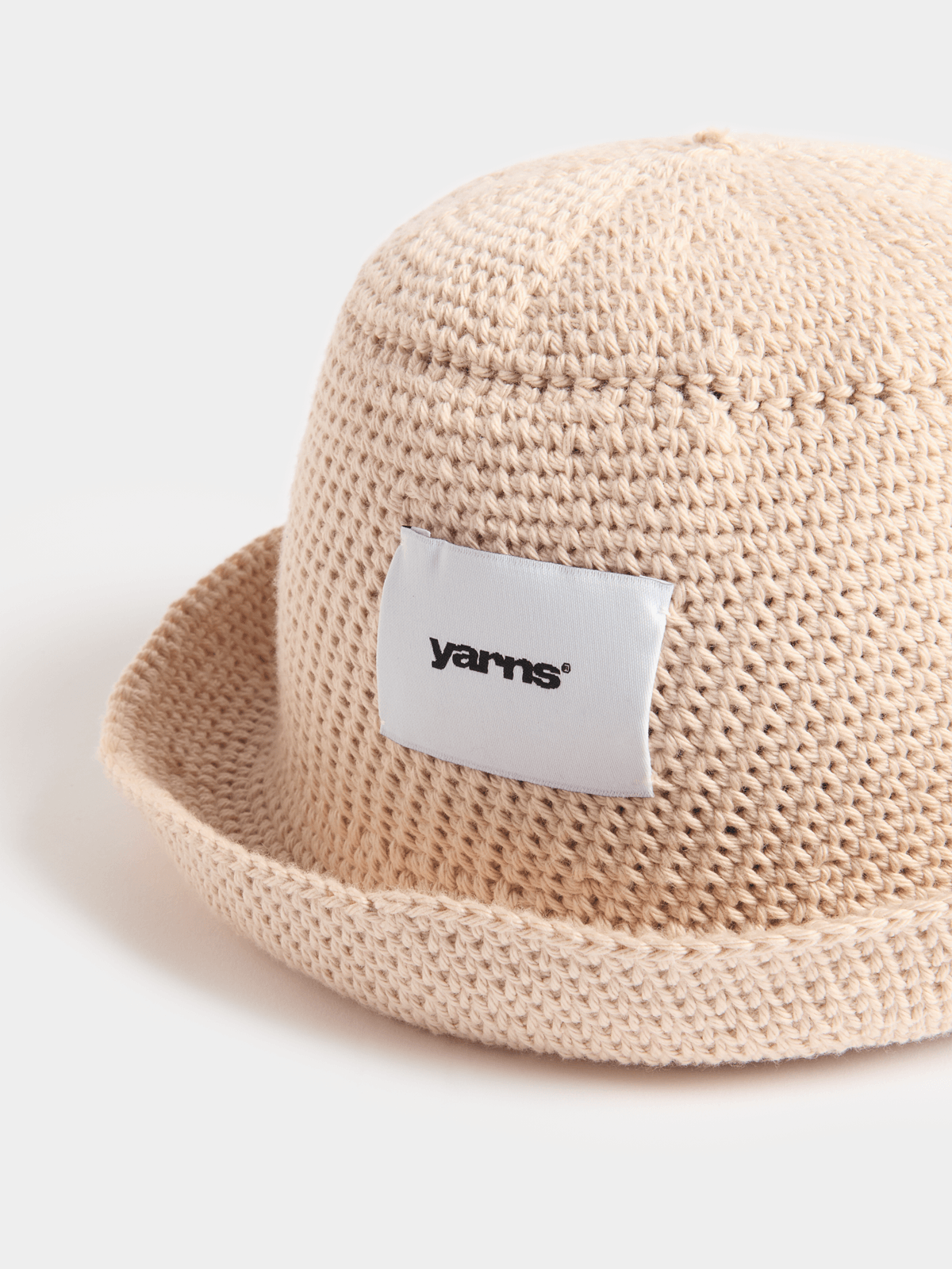 YARNS Luxury Resort Crochet Bucket Hat - Cream