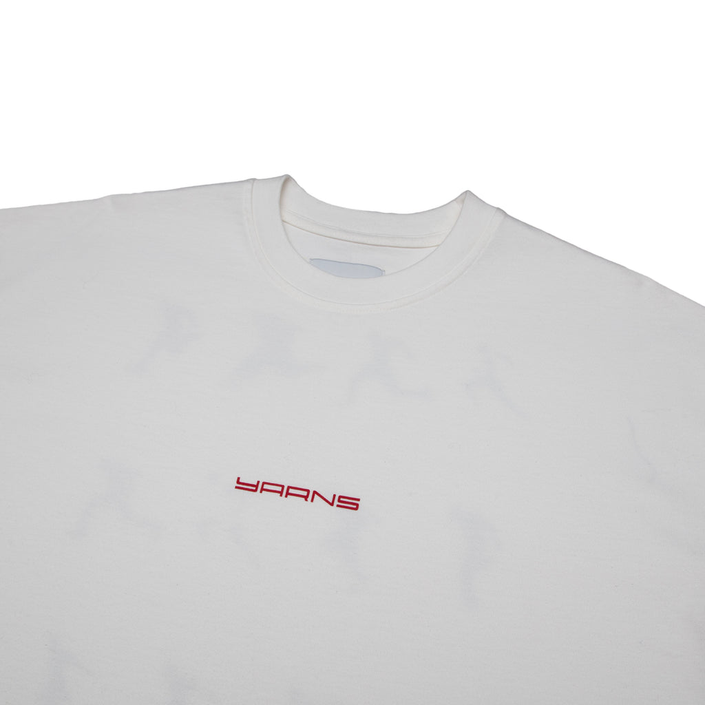 YARNS Sprinters Graphic Tshirt - Cream/Black/Red