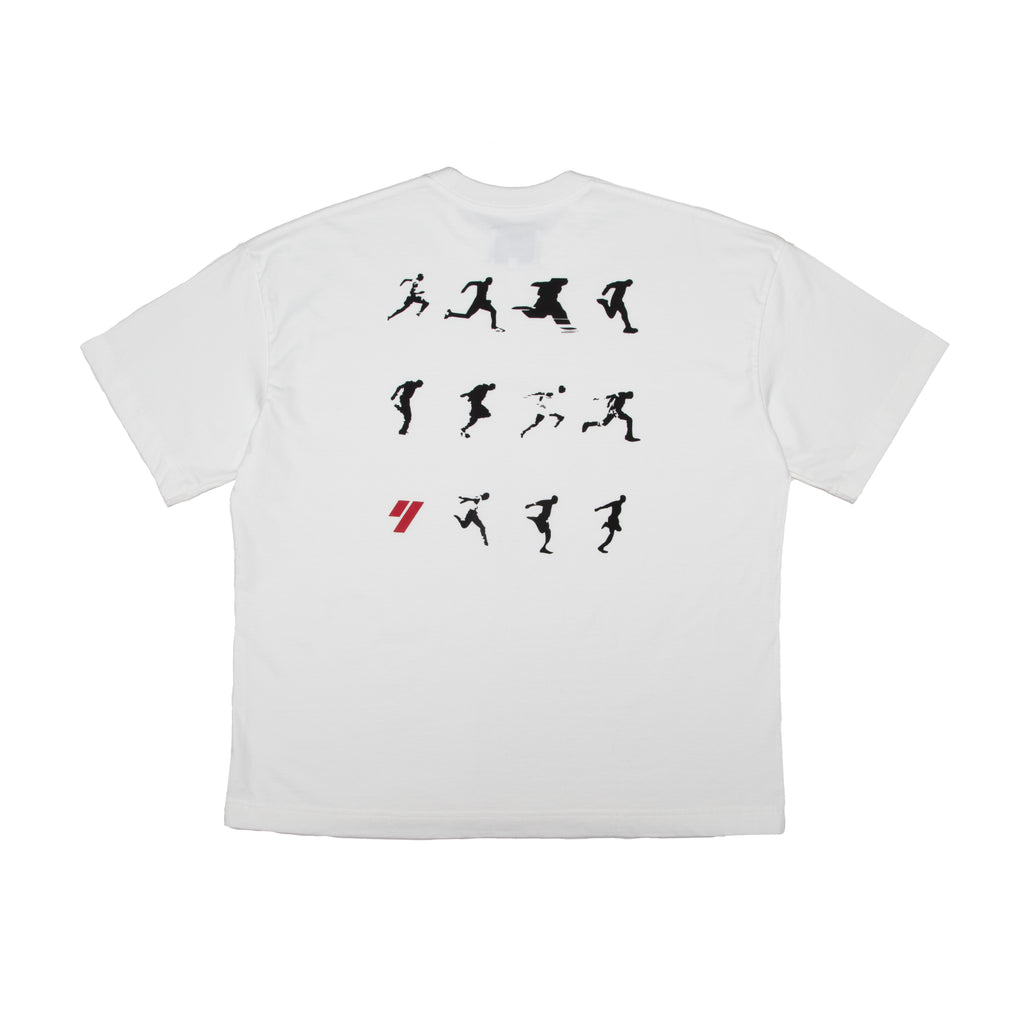 YARNS Sprinters Graphic Tshirt - Cream/Black/Red