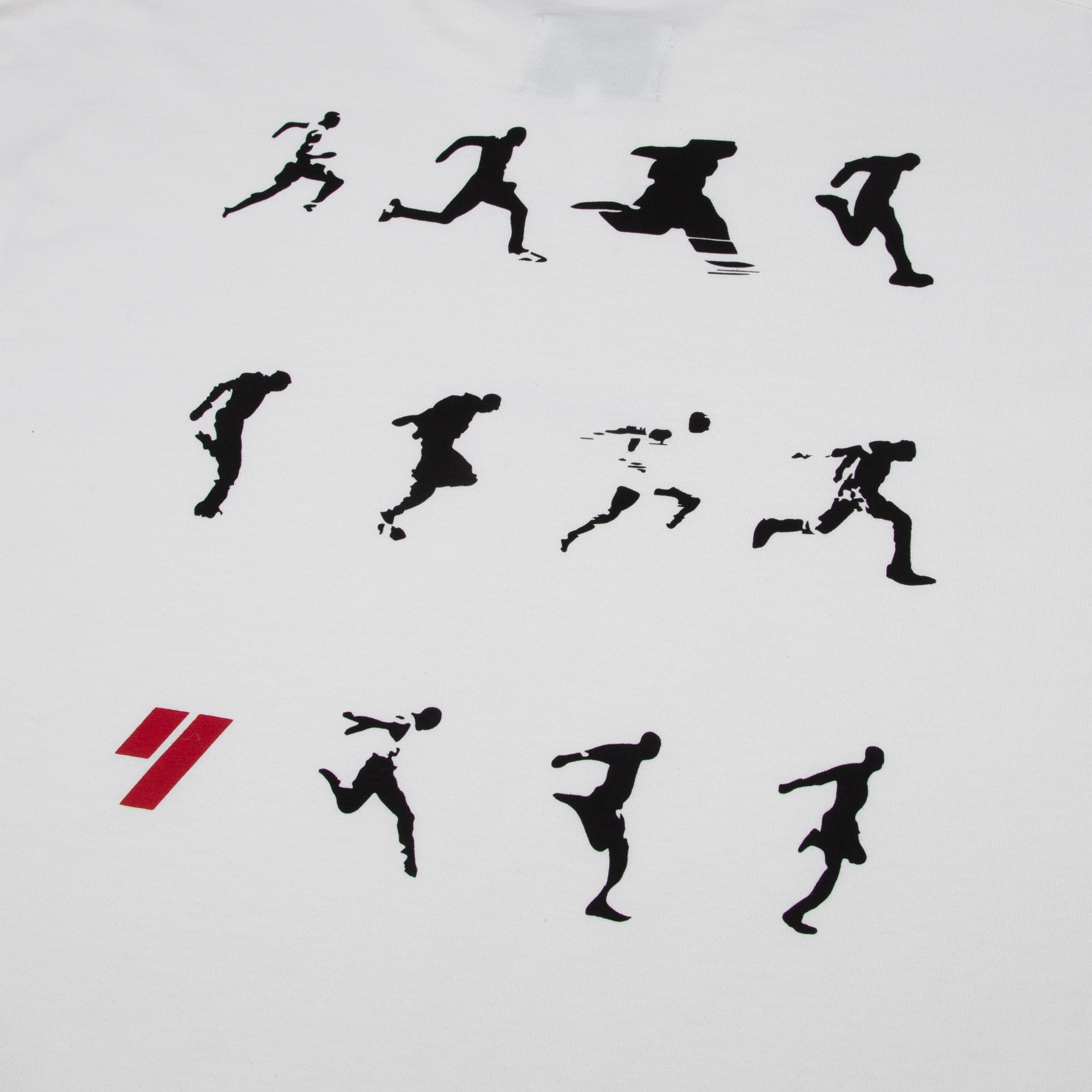 YARNS Sprinters Graphic Tshirt - Cream/Black/Red