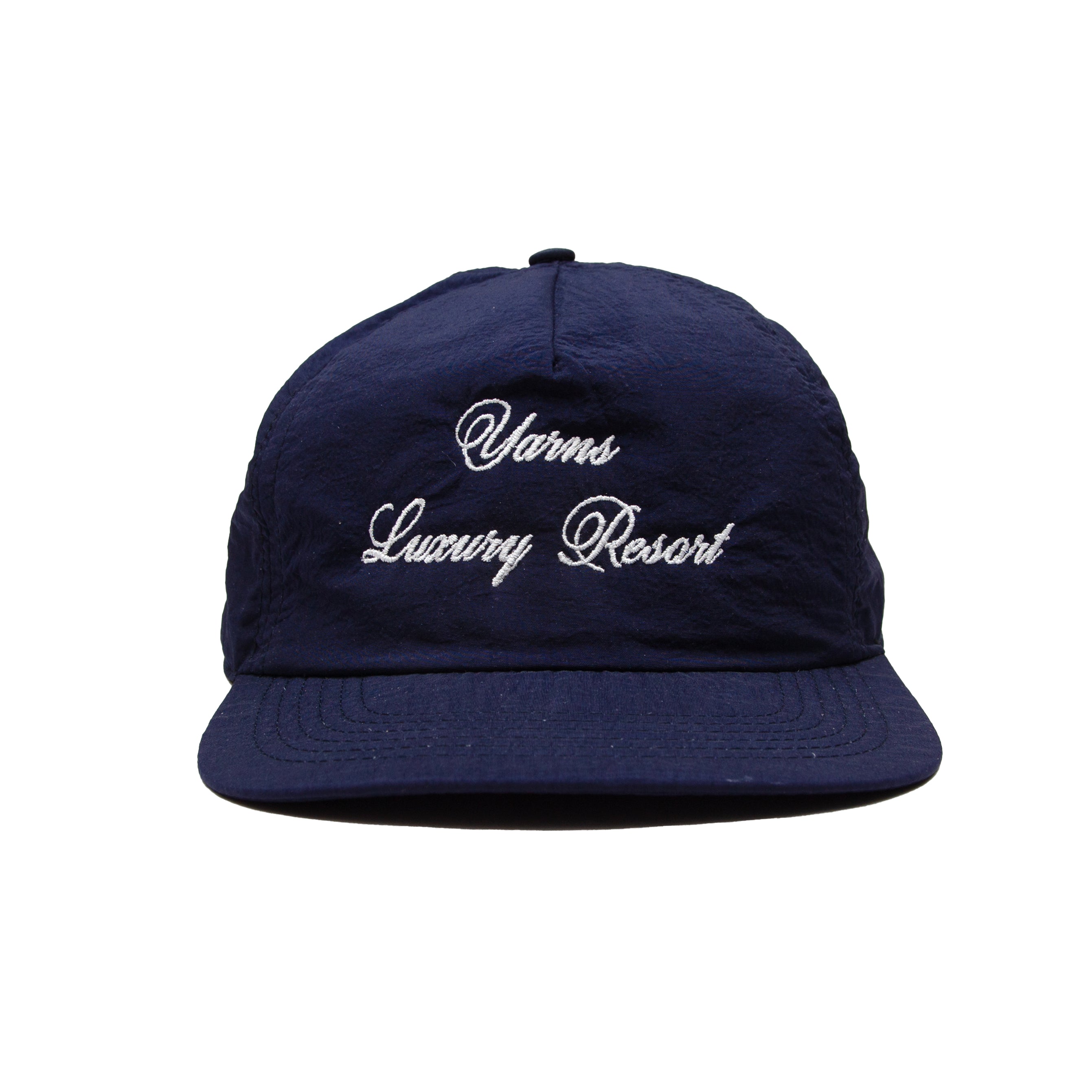 YARNS Luxury Resort 5 Panel Peak Cap - Navy