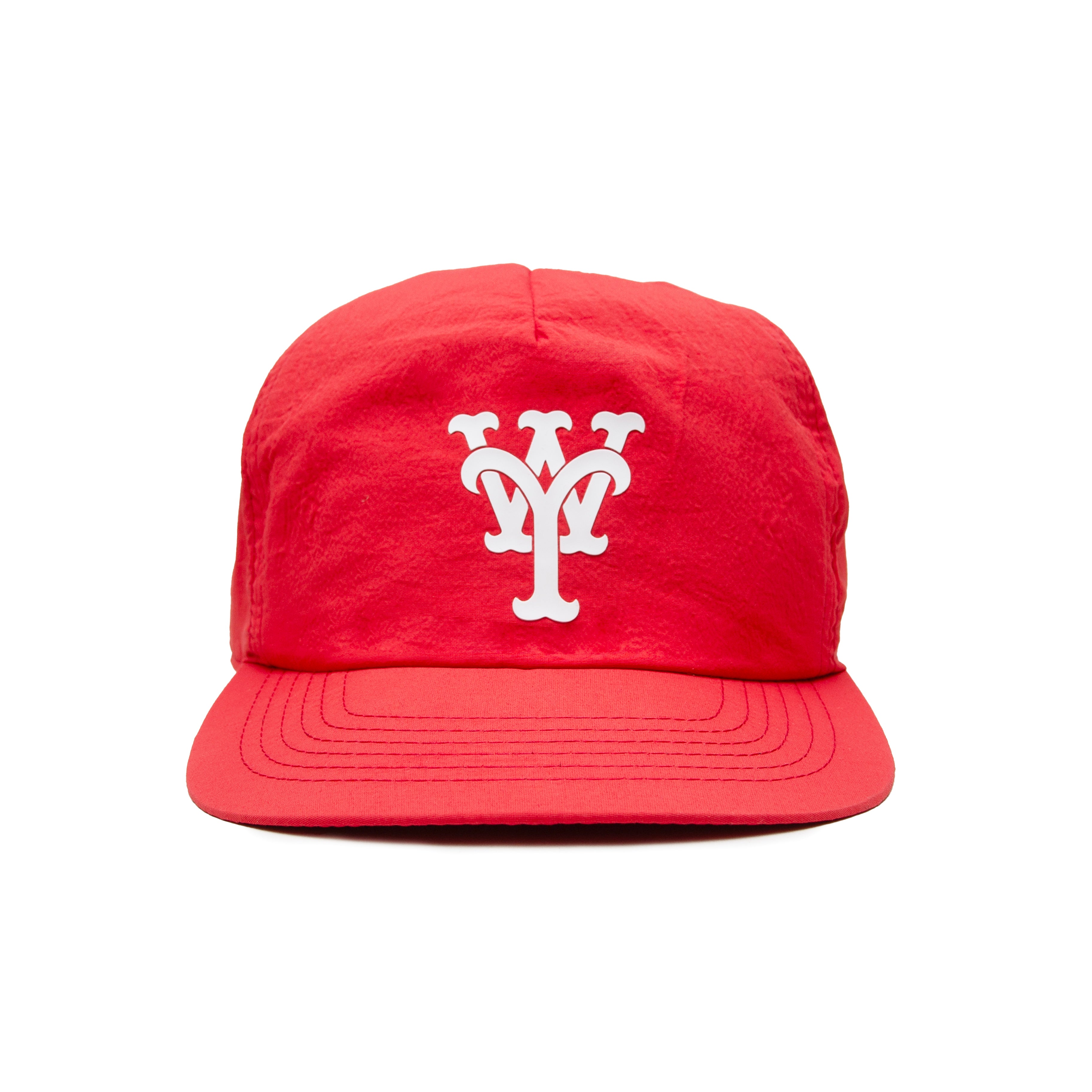 YARNS YW 5 Panel Peak Cap - Red