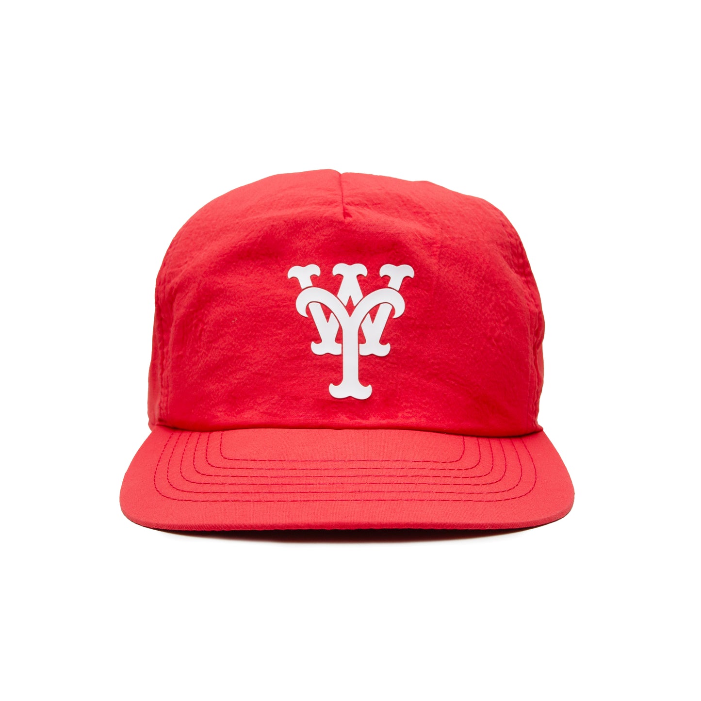 YARNS YW 5 Panel Peak Cap - Red