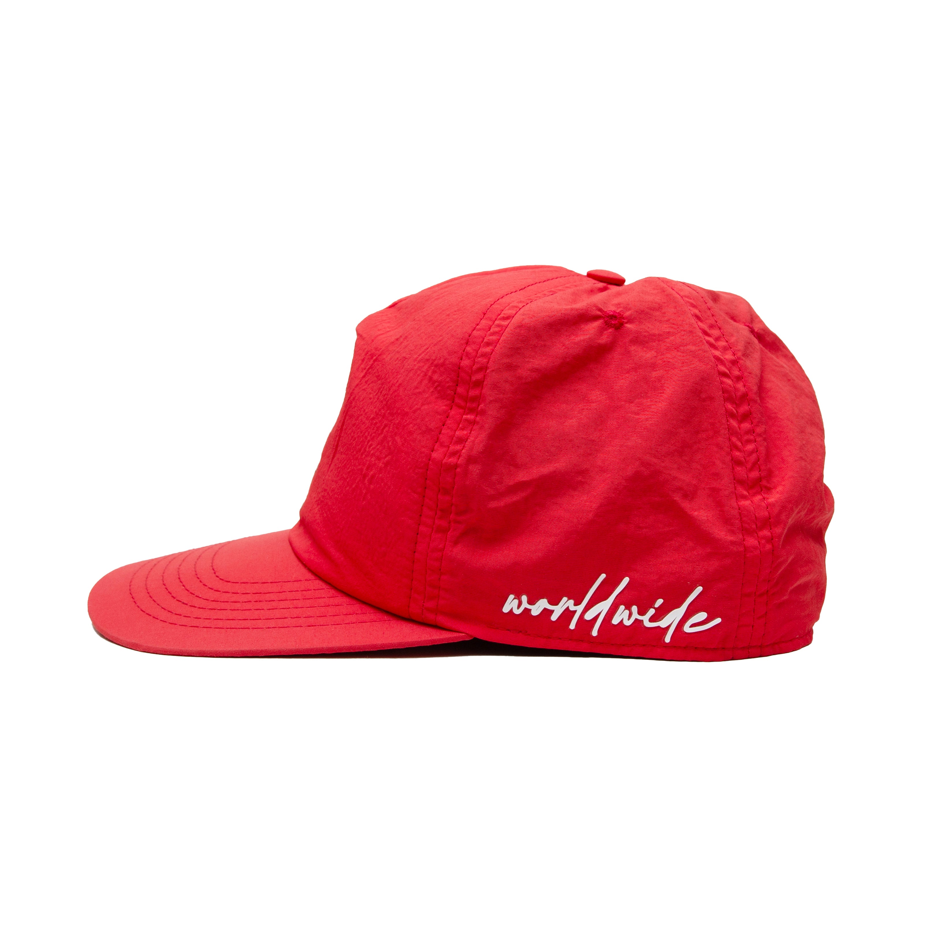 YARNS YW 5 Panel Peak Cap - Red