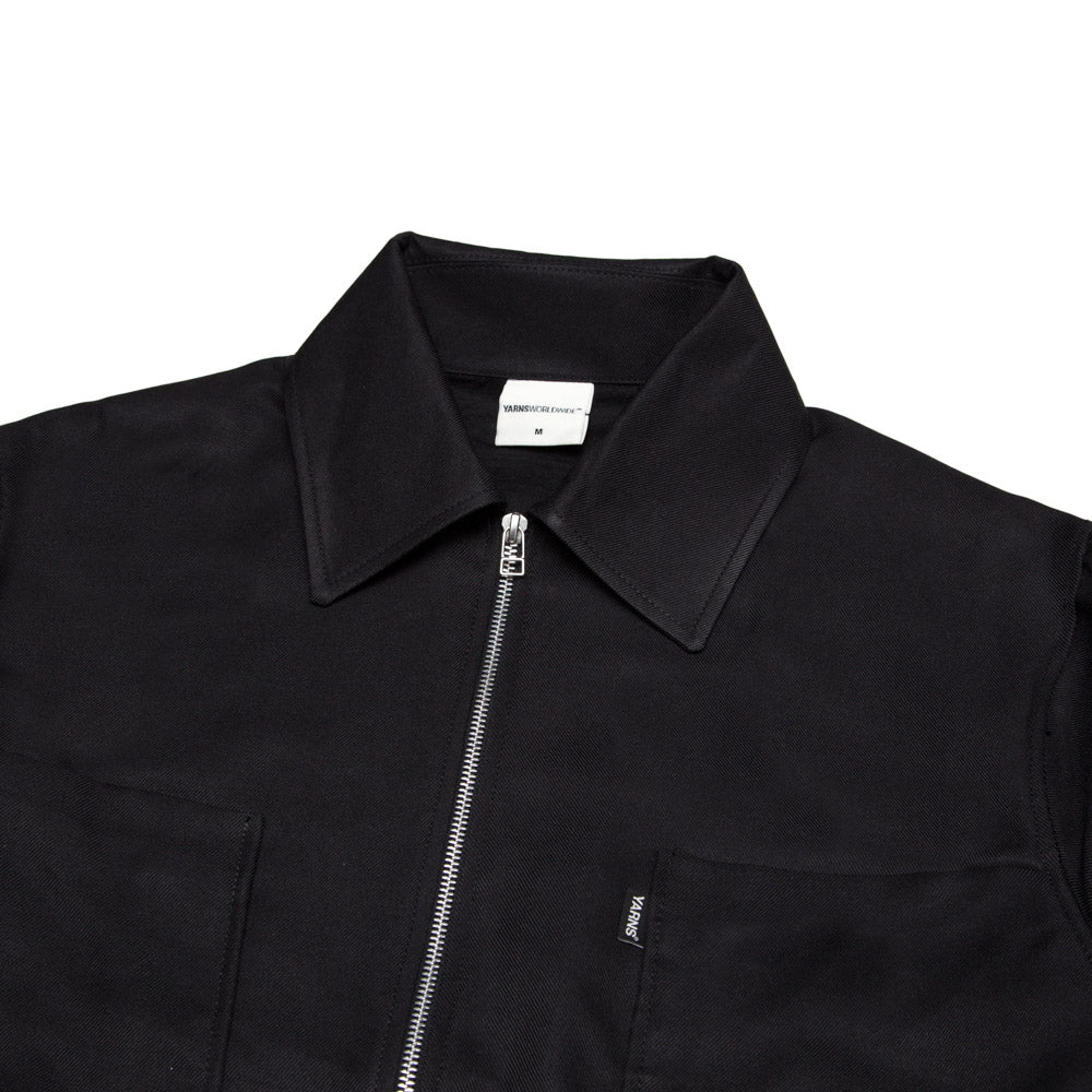 Luxe Modern Workwear Jacket - Jet Black