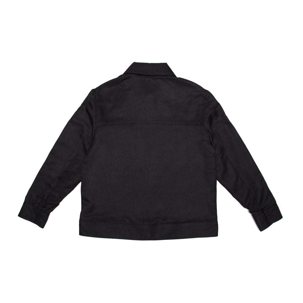 Luxe Modern Workwear Jacket - Jet Black