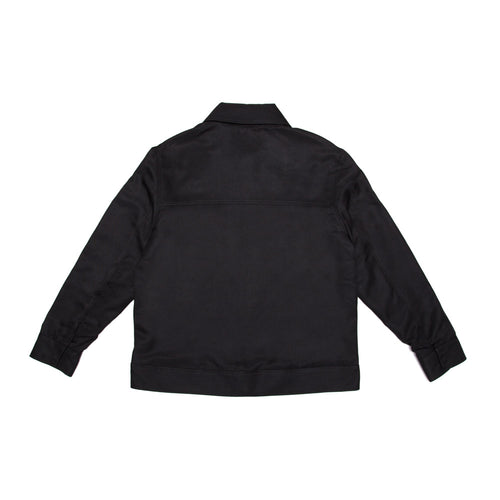 Luxe Modern Workwear Jacket - Jet Black